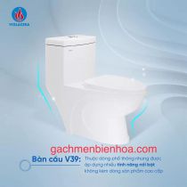 Bồn cầu một khối viglacera V39