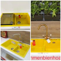 Chậu rửa chén Carysill TIP2 màu vàng 